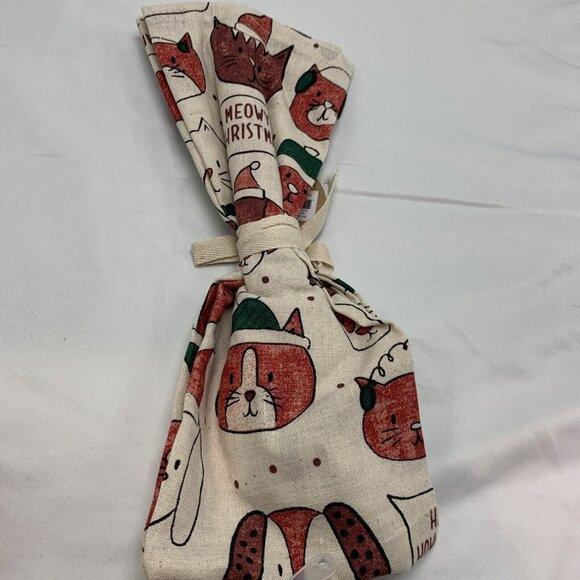 2 Sets Demdaco Holiday Wooden Spoon Bar Towel Red Green Christmas Howl-idays Dog - Picture 12 of 15